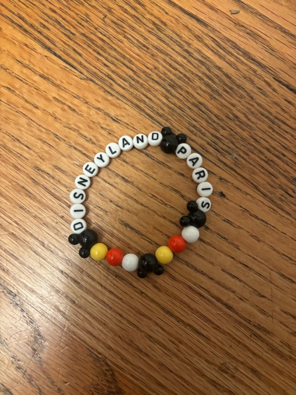 NEW Official Disneyland Paris Mickey Mouse Tourist Bracelet Authentic Souvenir